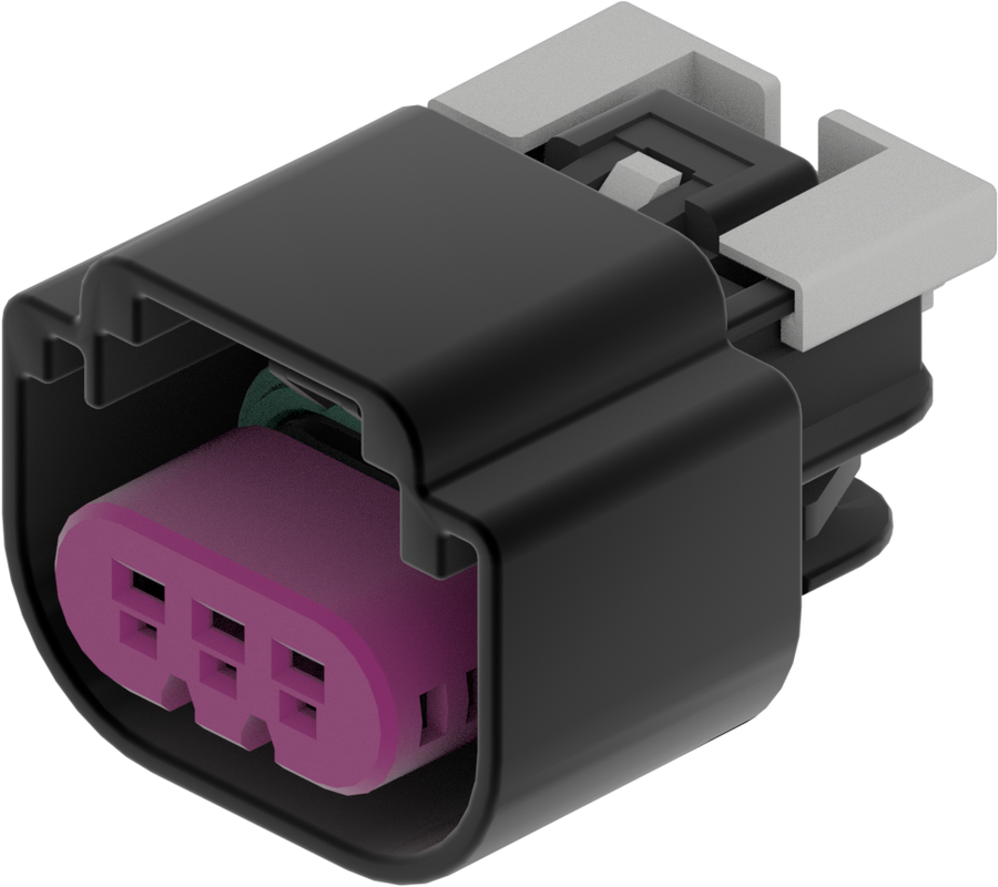 3 Way F GT 1.5 Sealed Connector Black