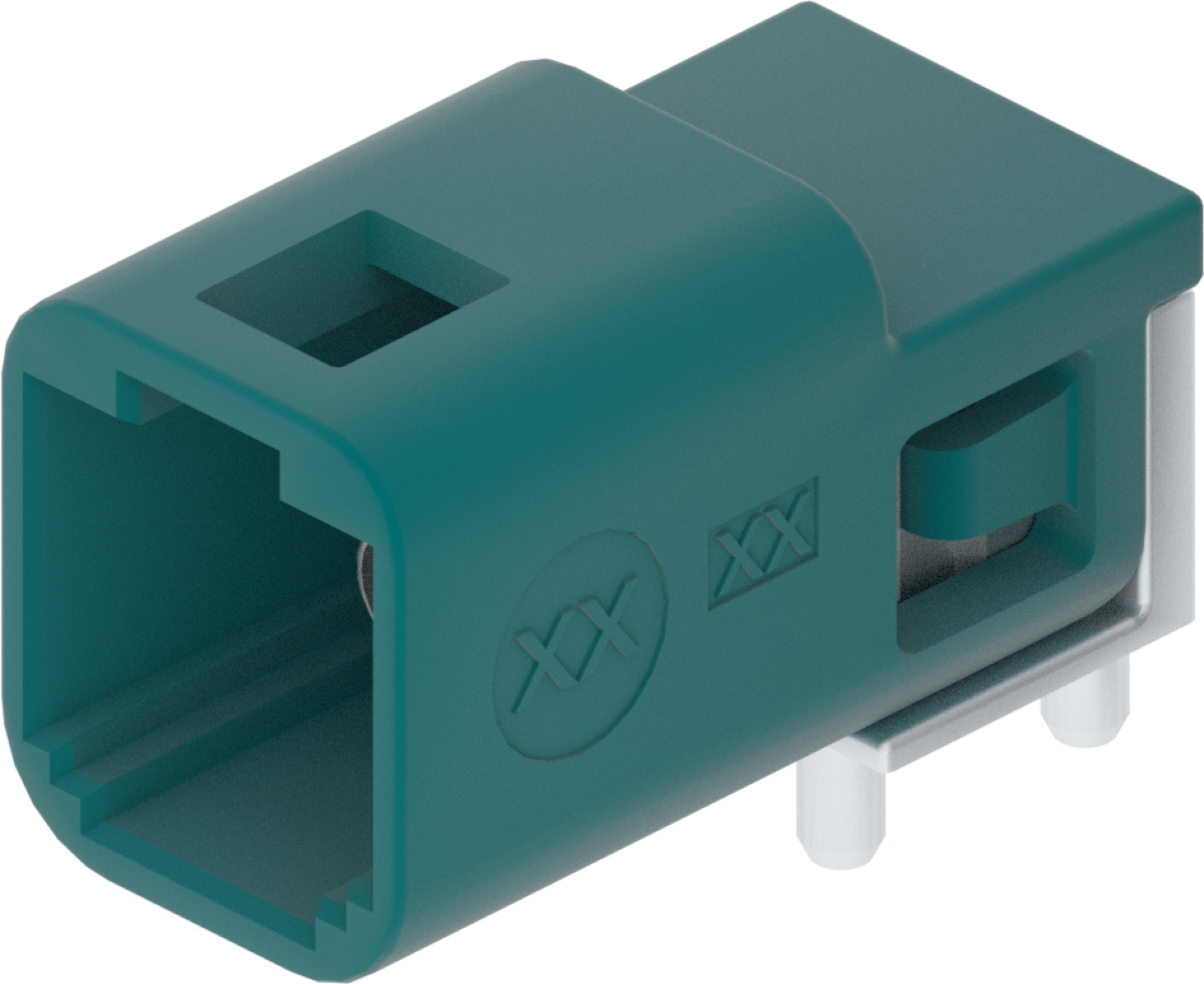 1 Port 1 Row MCA-A Male Mini Coax Water Blue Code Z