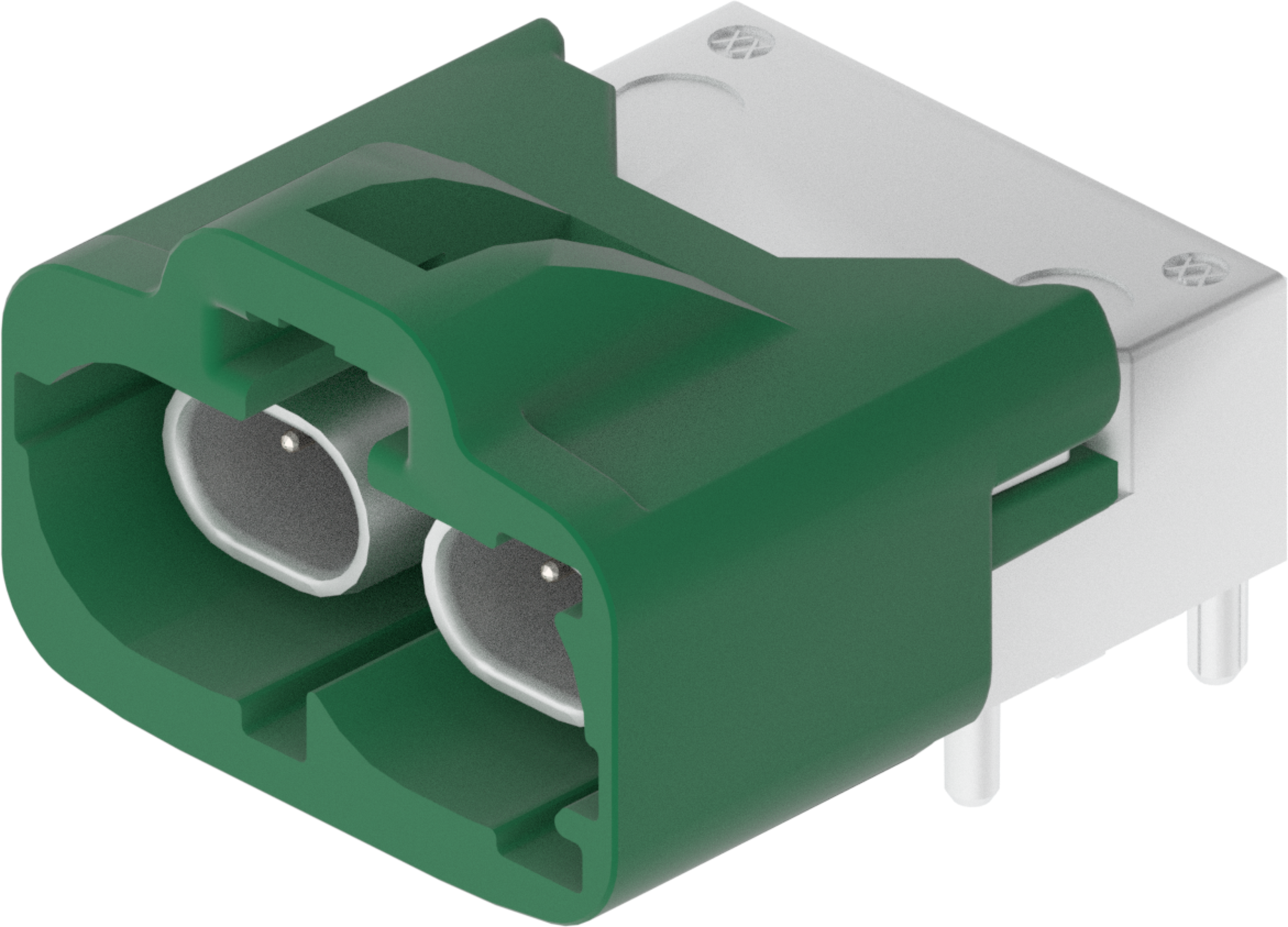 2 Port 1 Row Male H-MTD Green Code E