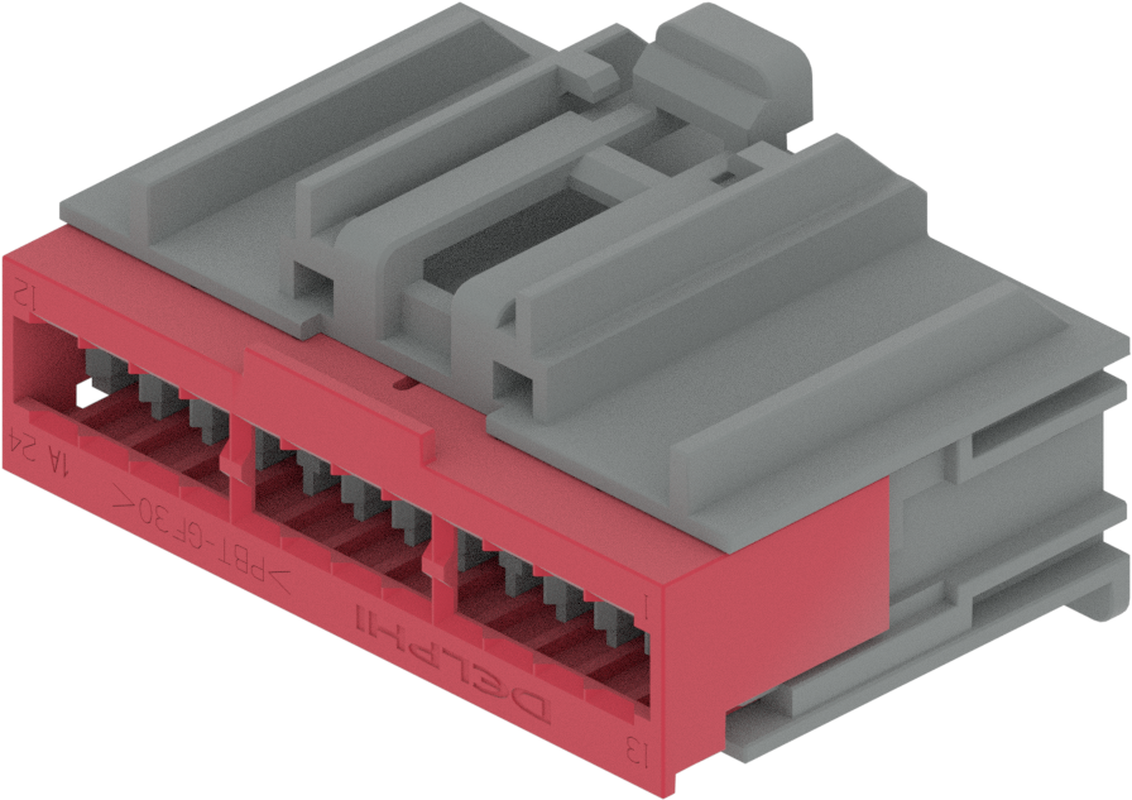 24 Way F GET 0.64 Unsealed Connector Gray-Light