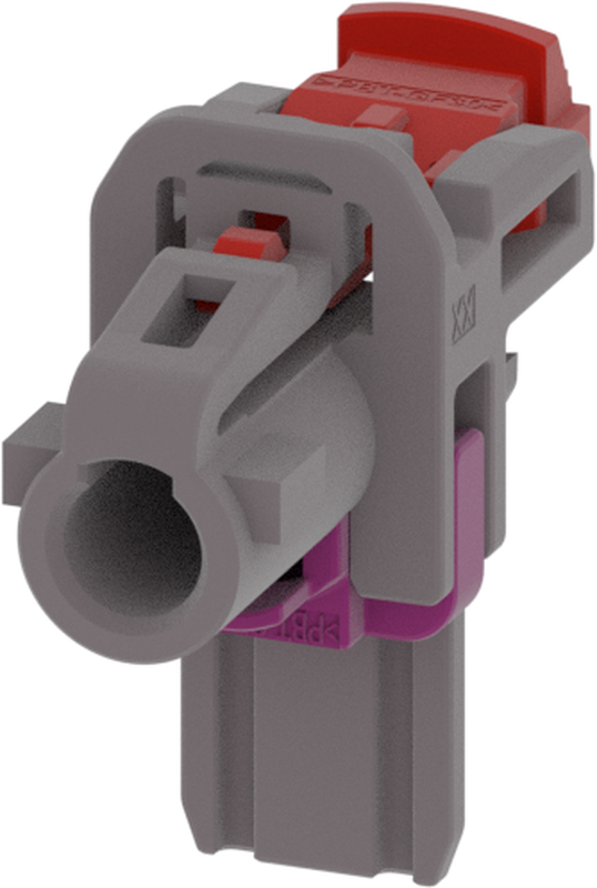 1 Port 1 Row MCA-B Female Mini Coax Platinum Grey Code G