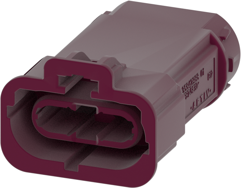 2 Port 1 Row Male H-MTD Violet Code D