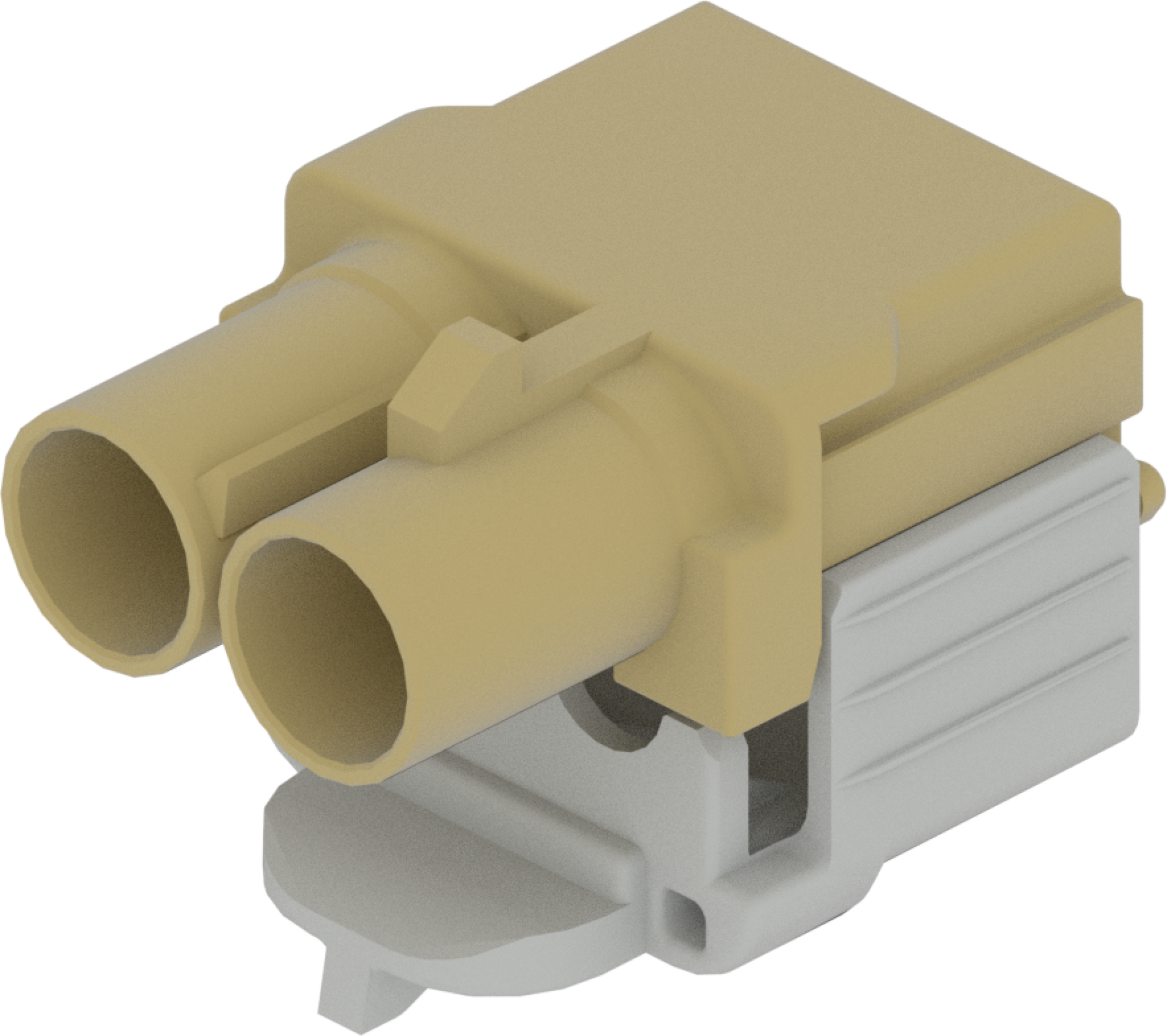 2 Port 1 Row Male Fakra Beige Code I