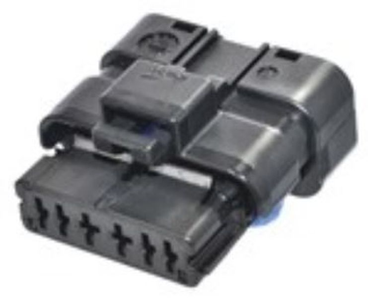 6 Way F Hybrid 1.5 2.8 SICMA Mini Sealed Connector Black