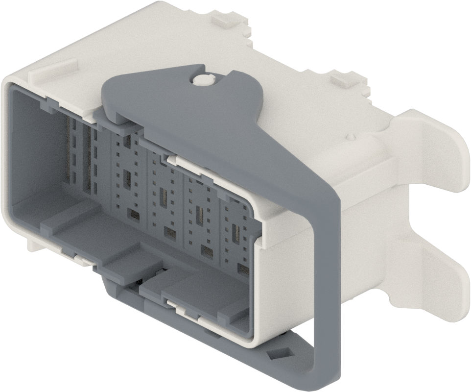 100 Way M MIXED Unsealed Connector Natural