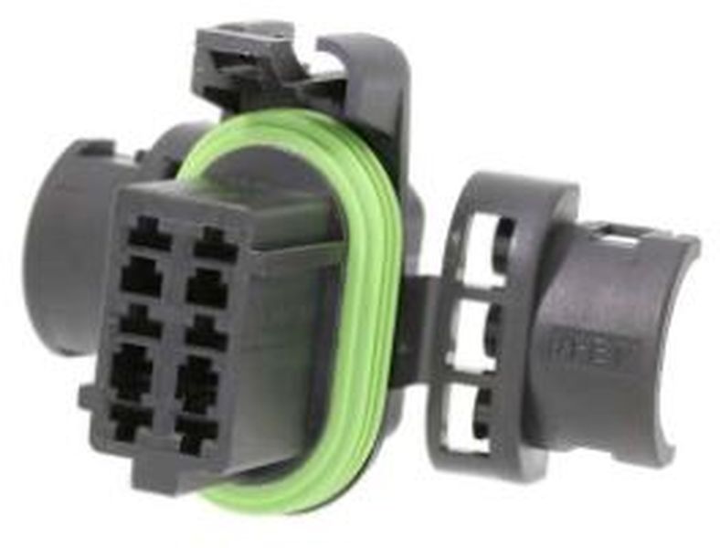 6 Way F 2.8 SICMA Inline sealed Connector Black