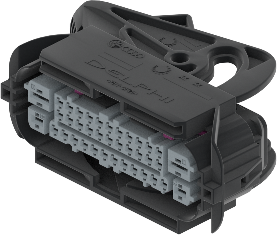 38 Way F QKK 1.5 2.8 4.8 Sealed Connector Black