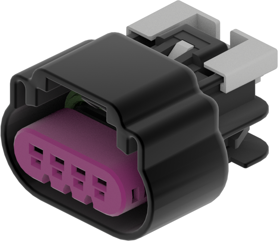 4 Way F GT 1.5 Sealed Connector Black