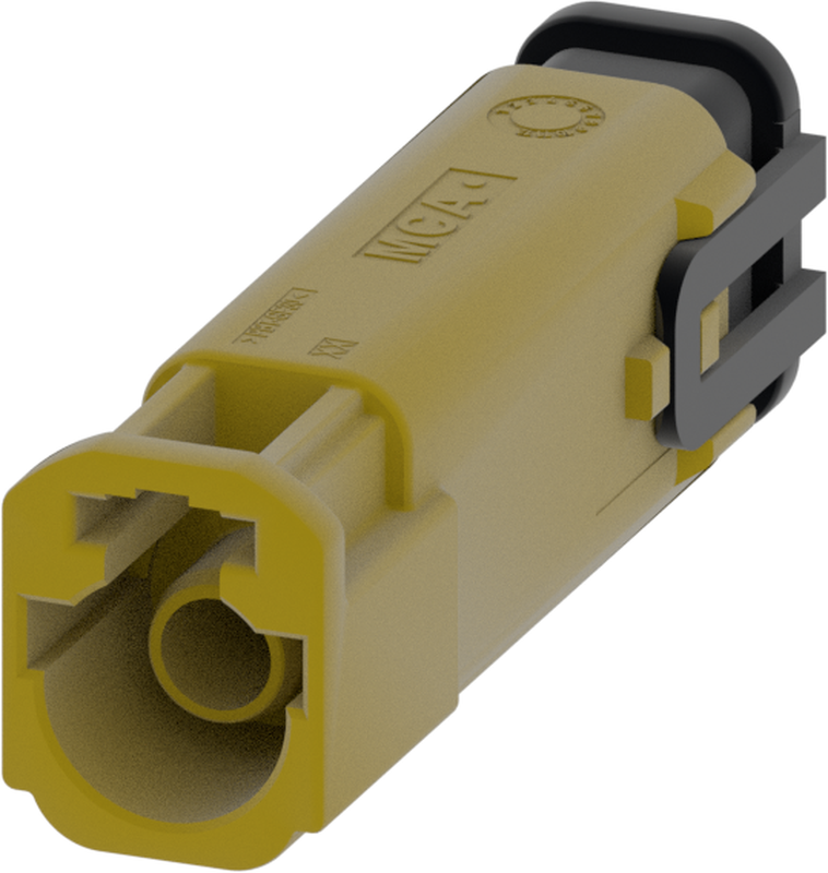 1 Port 1 Row MCA-B Male Mini Coax Curry Code K