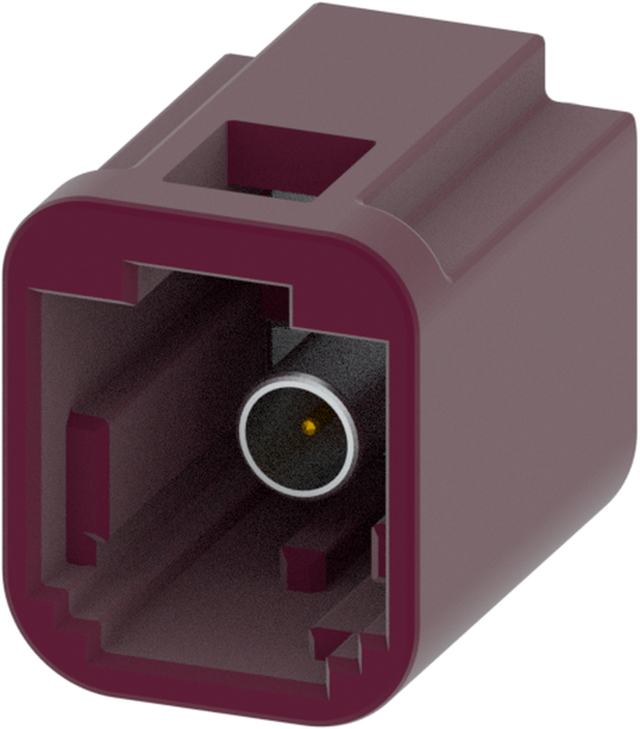 1 Port 1 Row MCA-A Male Mini Coax Claret Violet Code D