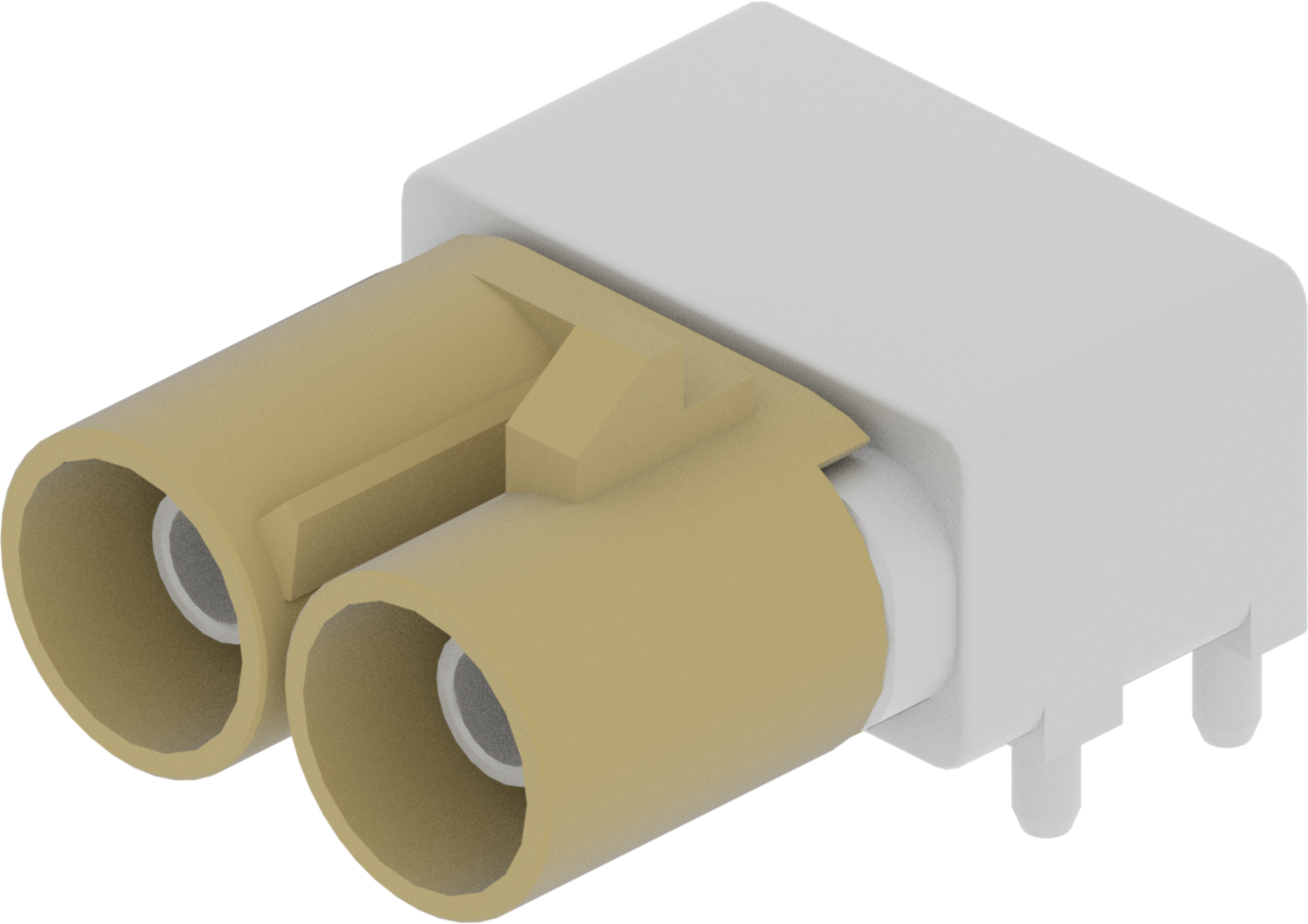 2 Port 1 Row Male Fakra Beige Code I