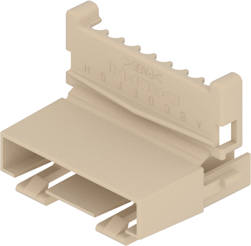 8 Way Male 2.8 MetriPack (M/P) Unsealed Connector Cream