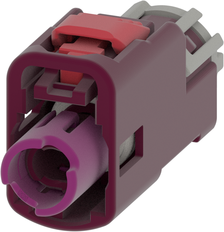 1 Port 1 Row MCA-A Female Mini Coax Claret Violet Code D