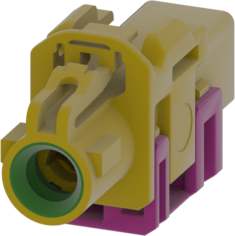 1 Port 1 Row MCA-B Female Mini Coax Curry Code K