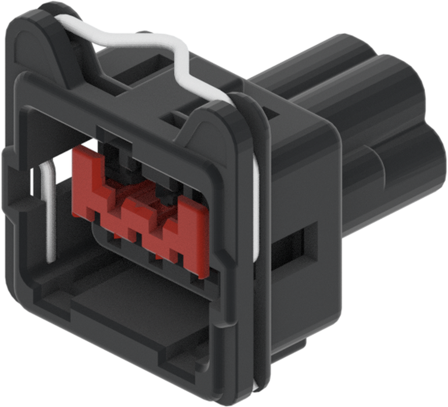 5 Way Female DCS-1 2.8 Unsealed Connector Black