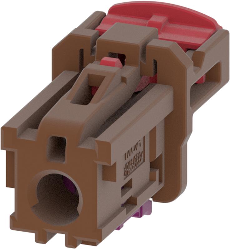 1 Port 1 Row MCA-A Female Mini Coax Light Brown Code F