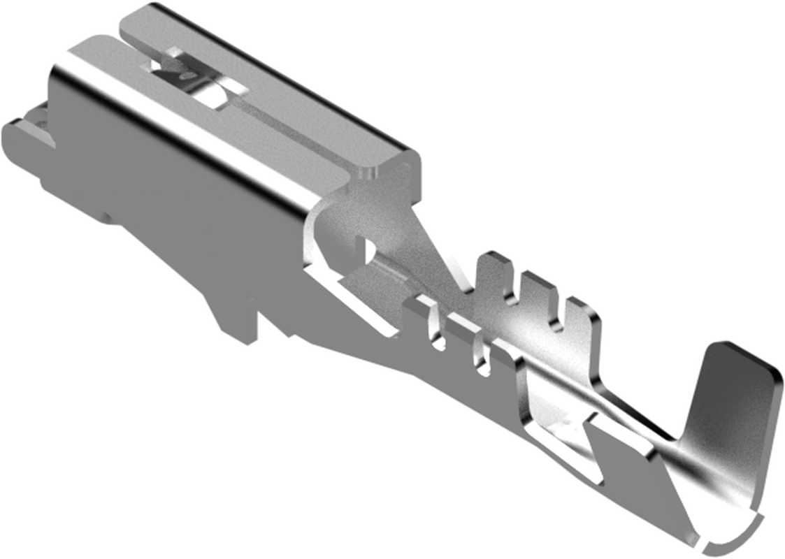 2.8 Female MetriPack (M/P) SN Flex Arm Unsealed Terminal Cross Sec (0.8 - 1 mm²)