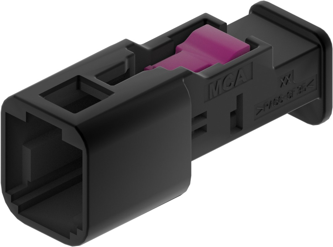 1 Port 1 Row MCA-A Male Mini Coax Black Code A