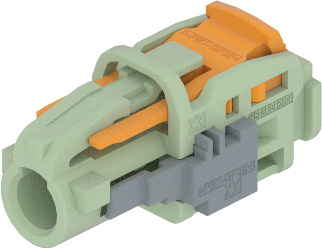 1 Port 1 Row MCA-B Female Mini Coax Green Code N