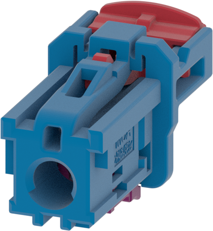 1 Port 1 Row MCA-A Female Mini Coax Blue Code C