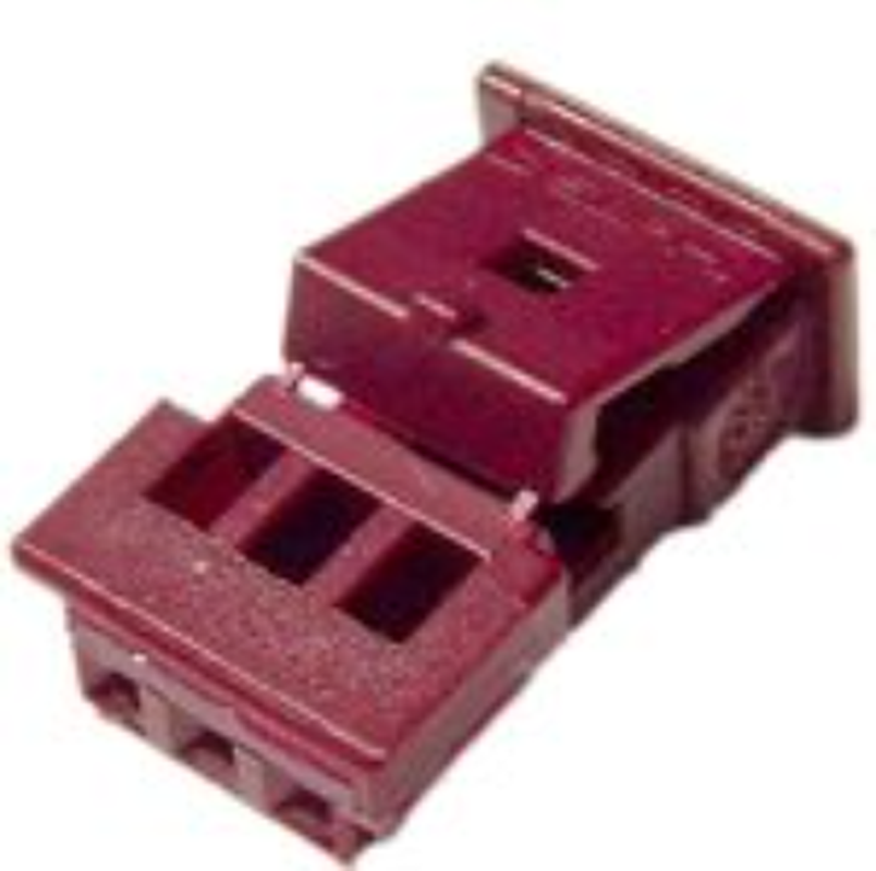 3 Way F MTS 0.64 Unsealed Connector Violet
