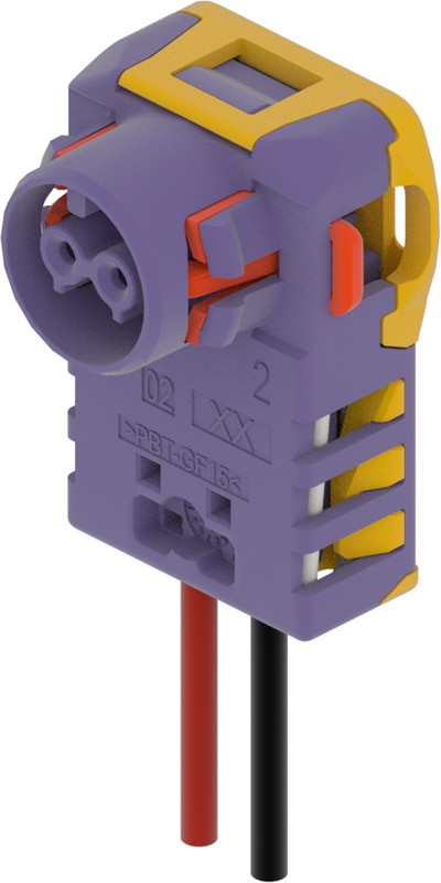 SRS Connector ABX-5 Spring Lock 90° Code X