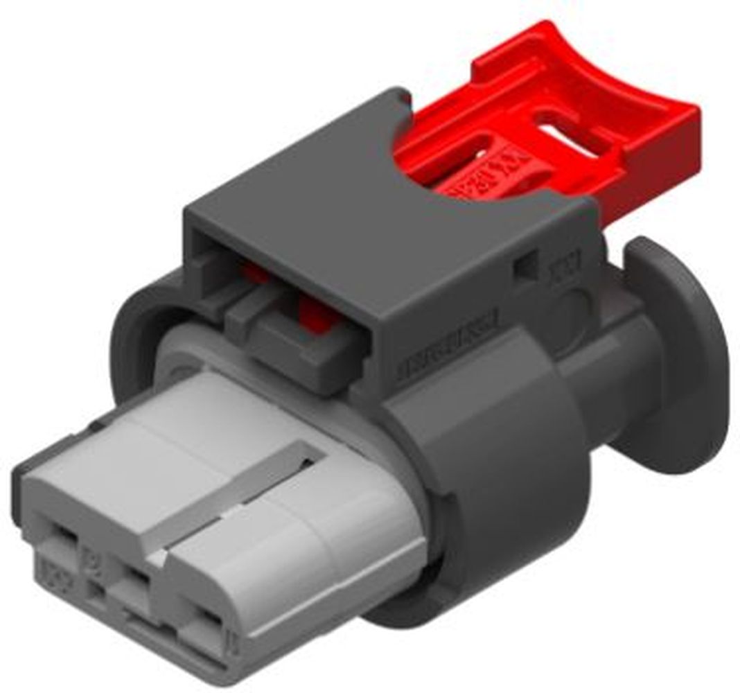3 Way F CTS Short Shroud 1.2 Sealed Connector Black