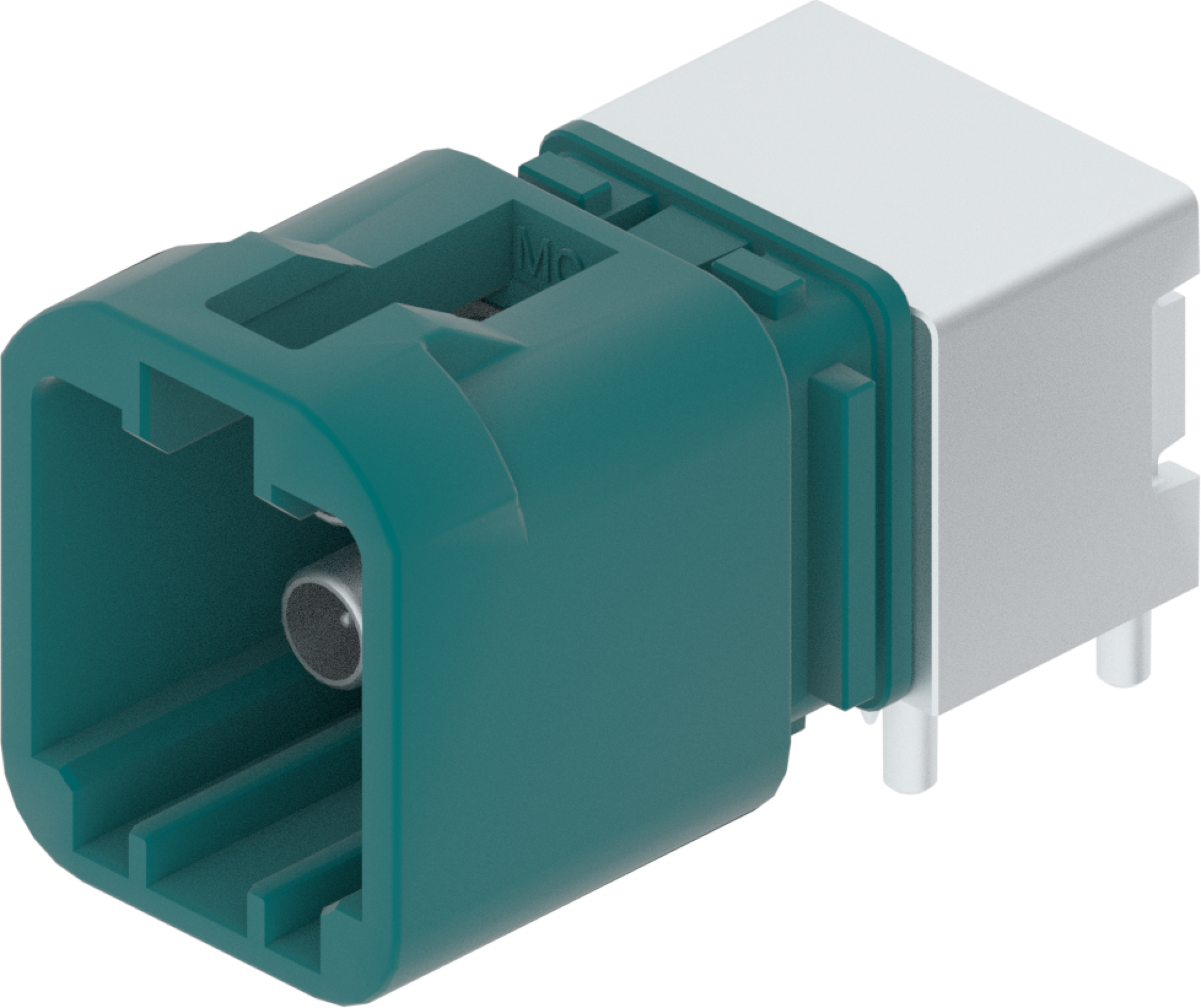 4 Port 2 Row MCA-A Male Mini Coax Water Blue Code Z