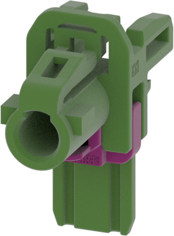 1 Port 1 Row MCA-B Female Mini Coax May Green Code E