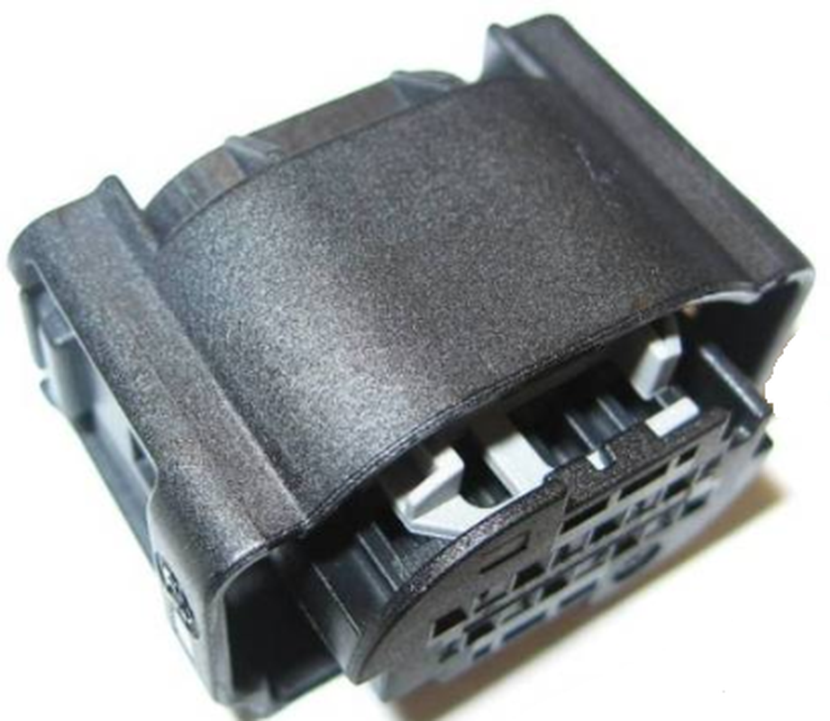 8 Way F MQS 0.63 Sealed Connector Black
