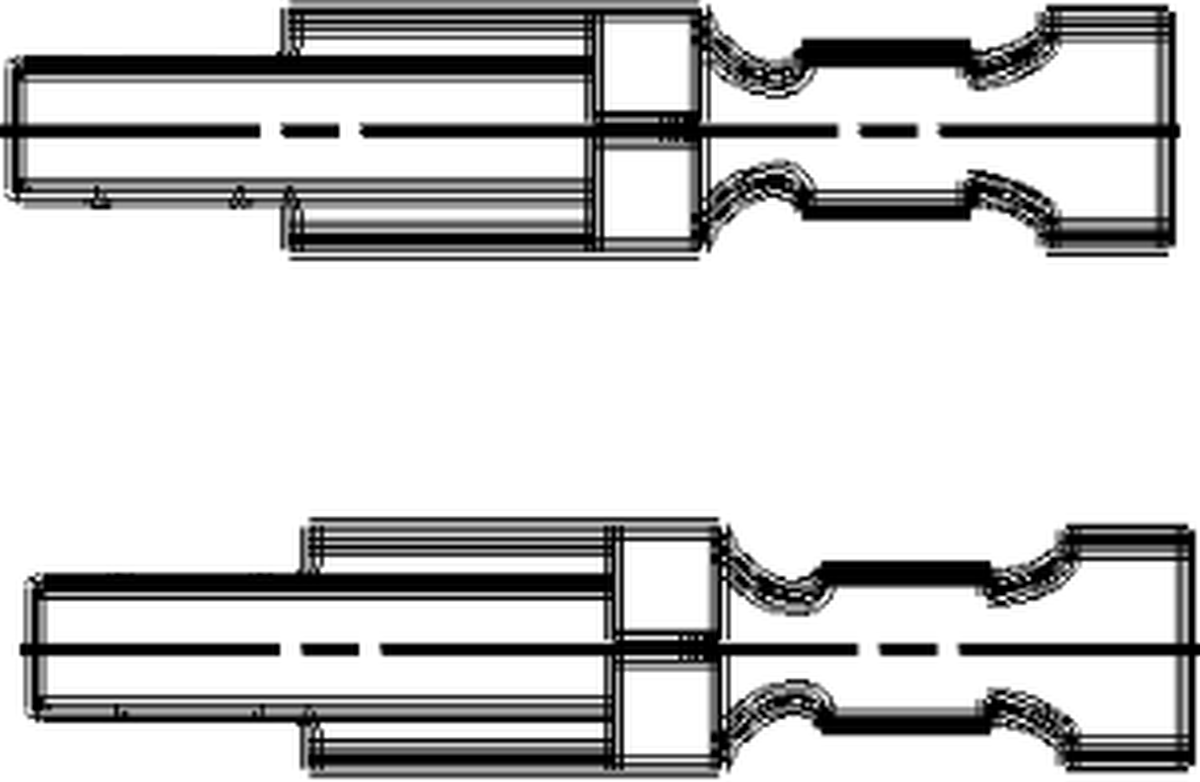 Female P/C Unplated Locking Lance Unsealed Terminal Cross Sec (0.35 - 0.35 mm²)