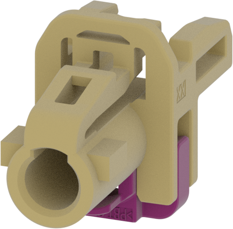 1 Port 1 Row MCA-B Female Mini Coax Beige Code J