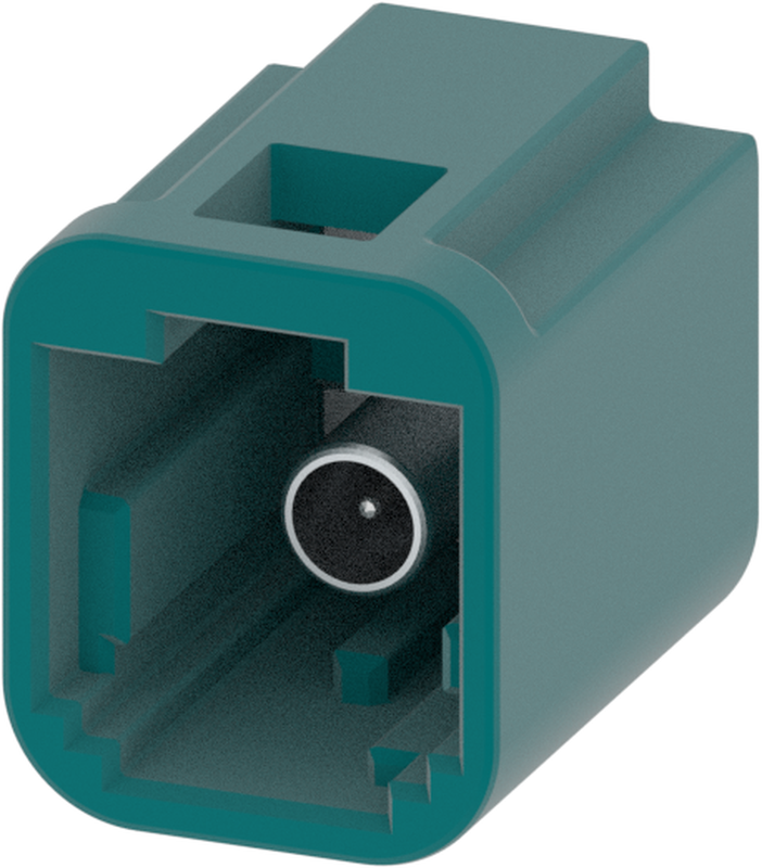 1 Port 1 Row MCA-A Male Mini Coax Water Blue Code Z