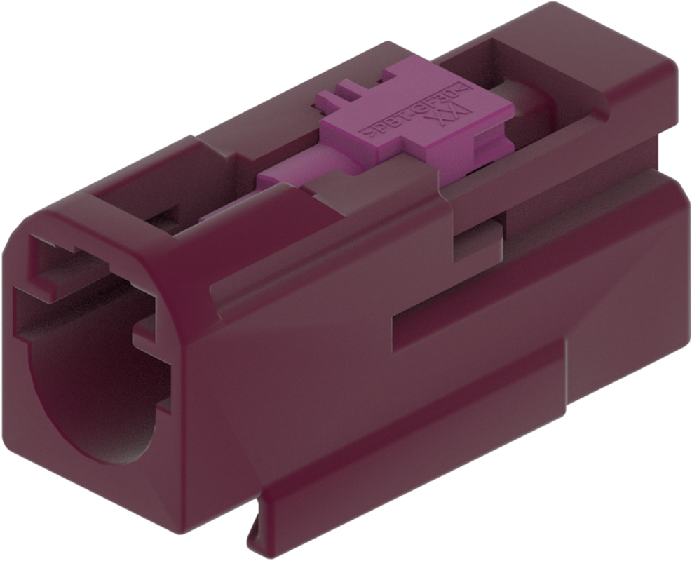 1 Port 1 Row MCA-B Male Mini Coax Claret Violet Code D