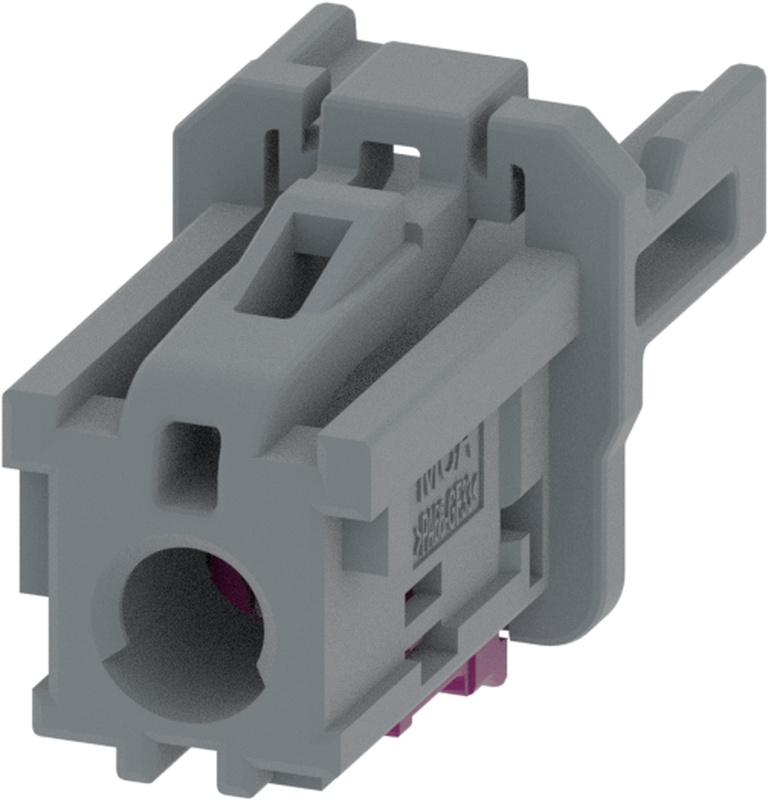 1 Port 1 Row MCA-A Female Mini Coax Dark Grey Code G