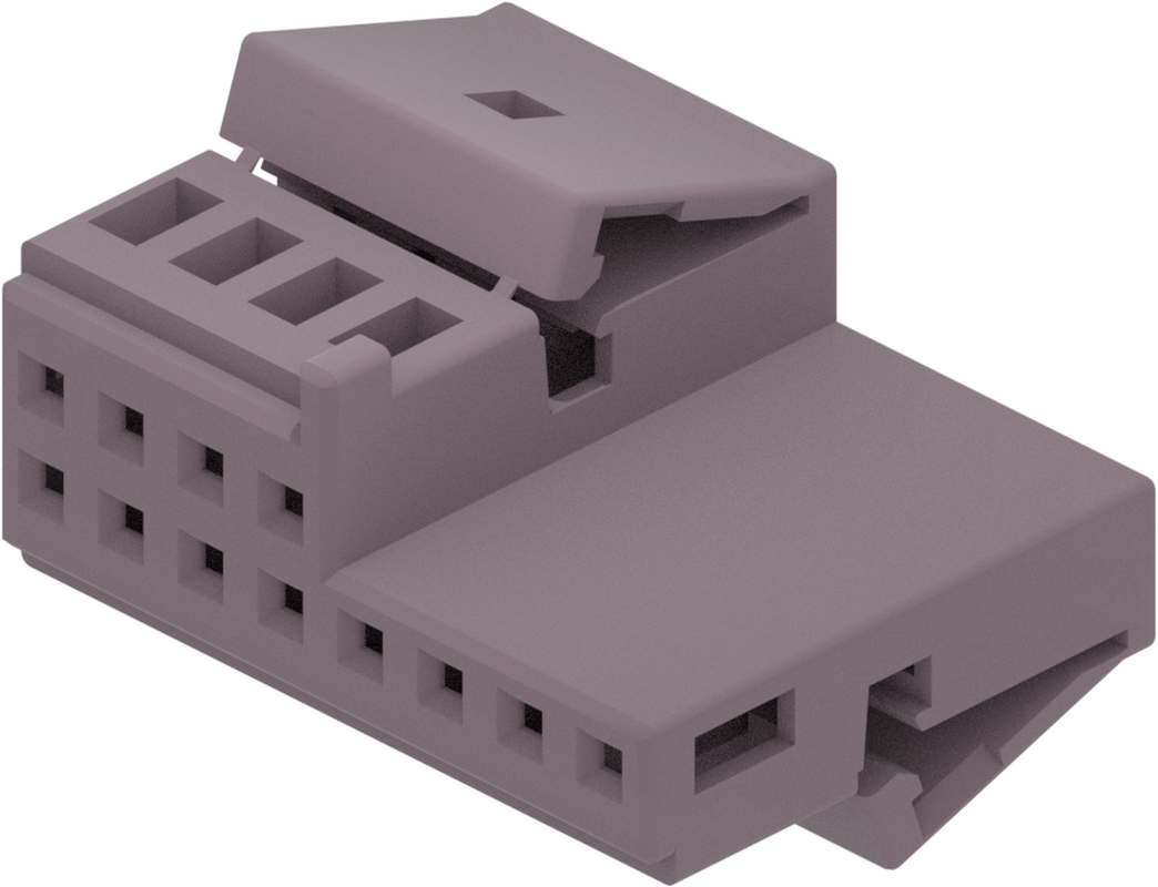 12 Way F MTS 0.64 Unsealed Connector Violet