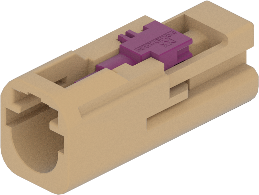 1 Port 1 Row MCA-B Male Mini Coax Beige Code J