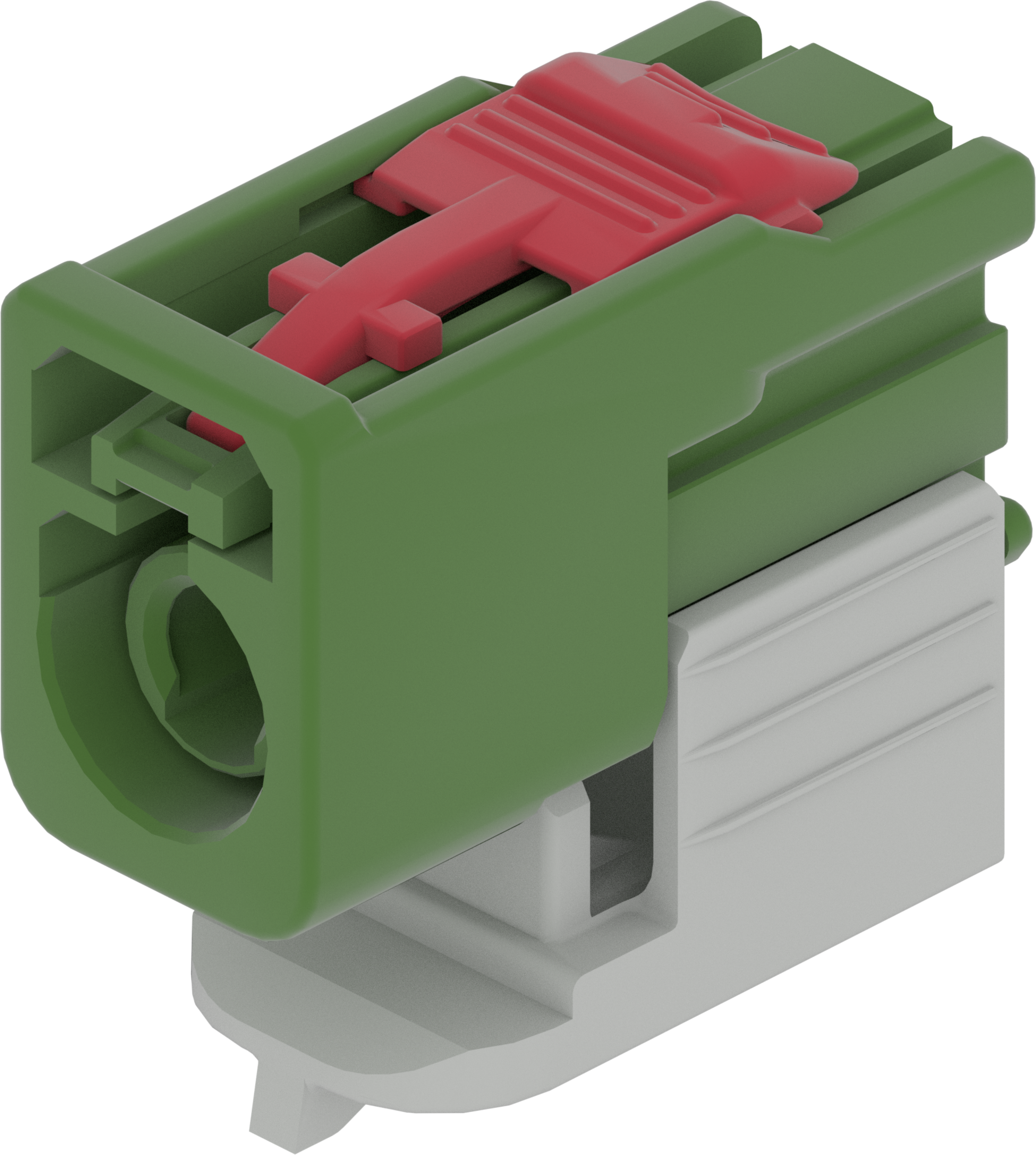 1 Port 1 Row Female Fakra Green Code E