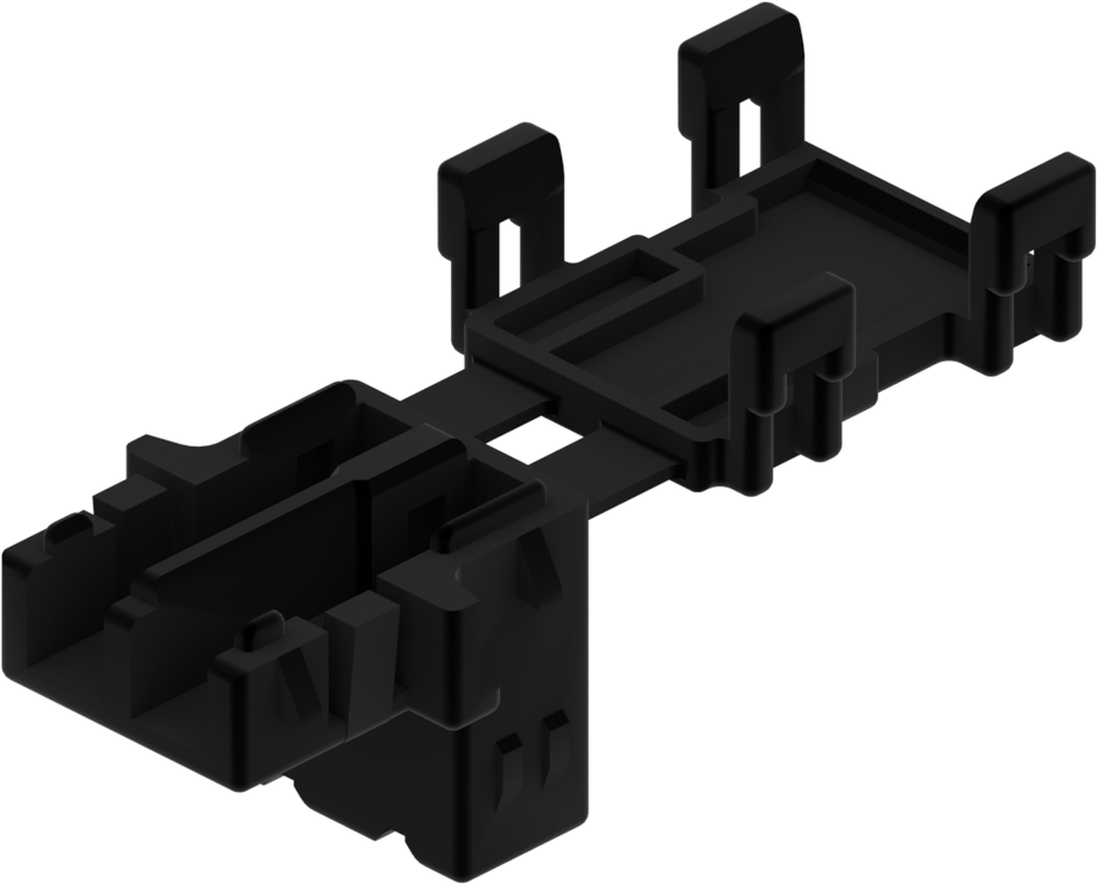 2 Way Female Unsealed Connector Black