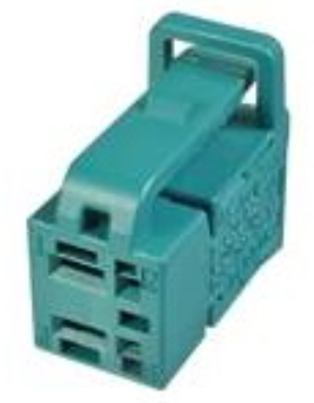 4 Way F 2.8 DUO-TWIN 0.64 Unsealed Connector Green