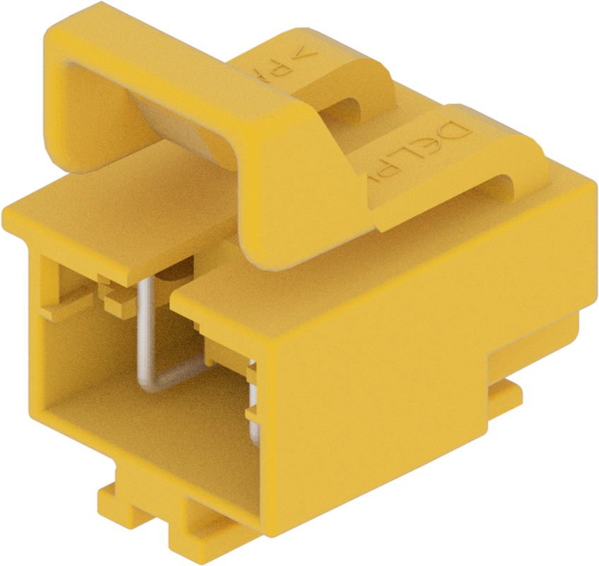 2 Way Female GT 280 Unsealed Connector Yellow