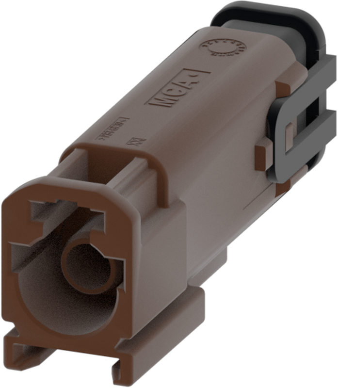 1 Port 1 Row MCA-B Male Mini Coax Brown Code F