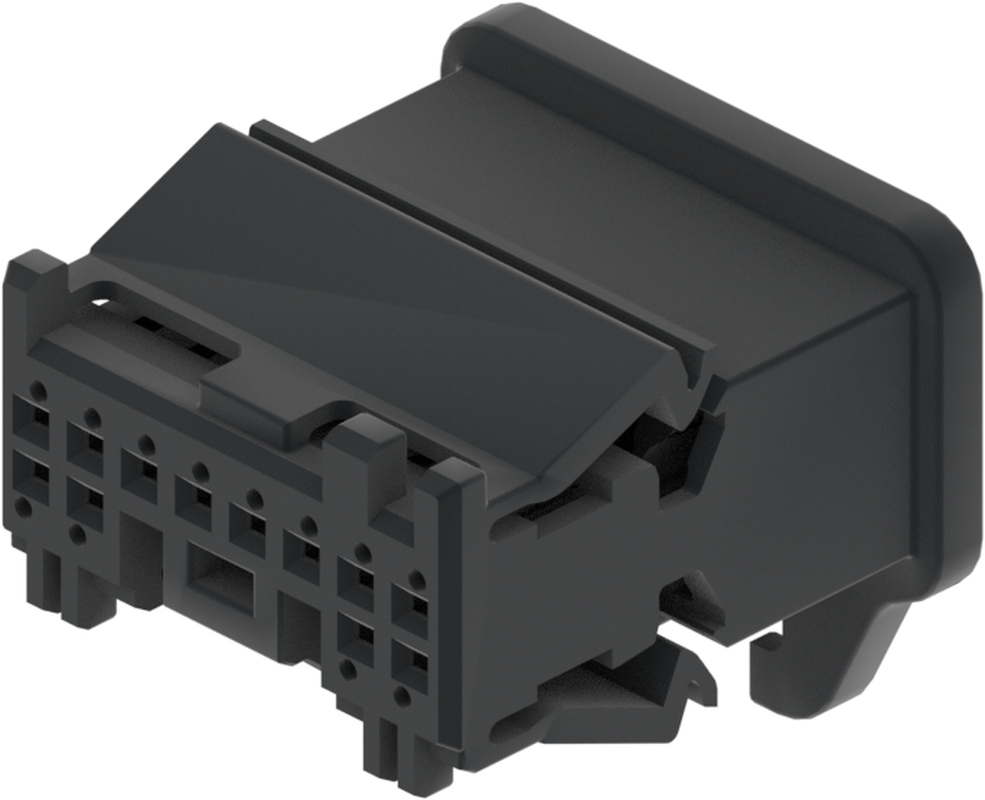 12 Way F CTS 0.5 Unsealed Connector Black