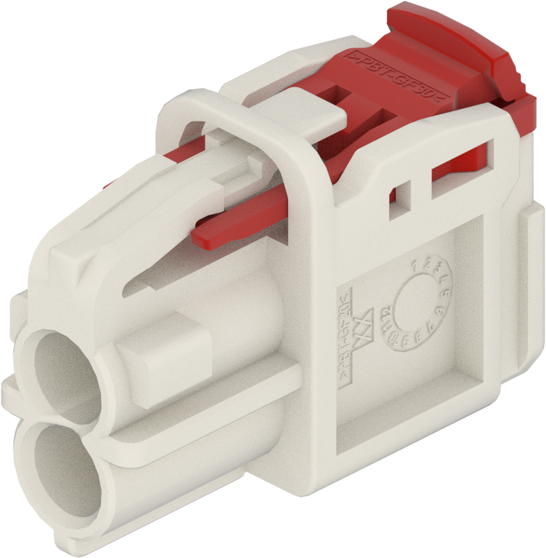 2 Port 2 Row MCA-B Female Mini Coax White Code B
