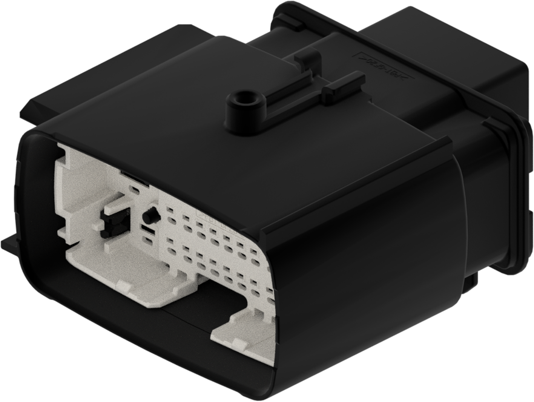 38 Way Male Ergomate Sealed Connector Black