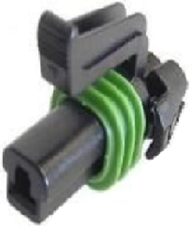 1 Way Female 2.8 MetriPack (M/P) Sealed Connector Black