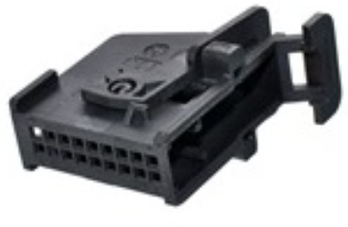 18 Way F DUO-TWIN 0.64 Unsealed Connector Black