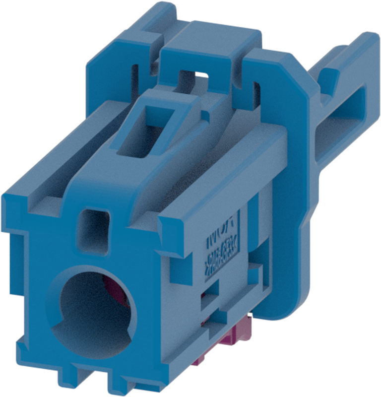 1 Port 1 Row MCA-A Female Mini Coax Blue Code C