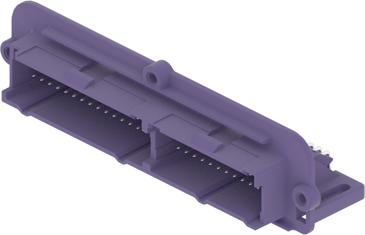 56 Way M MIC/P 1.0 Unsealed Connector Purple
