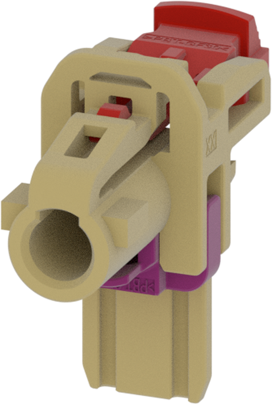 1 Port 1 Row MCA-B Female Mini Coax Beige Code J